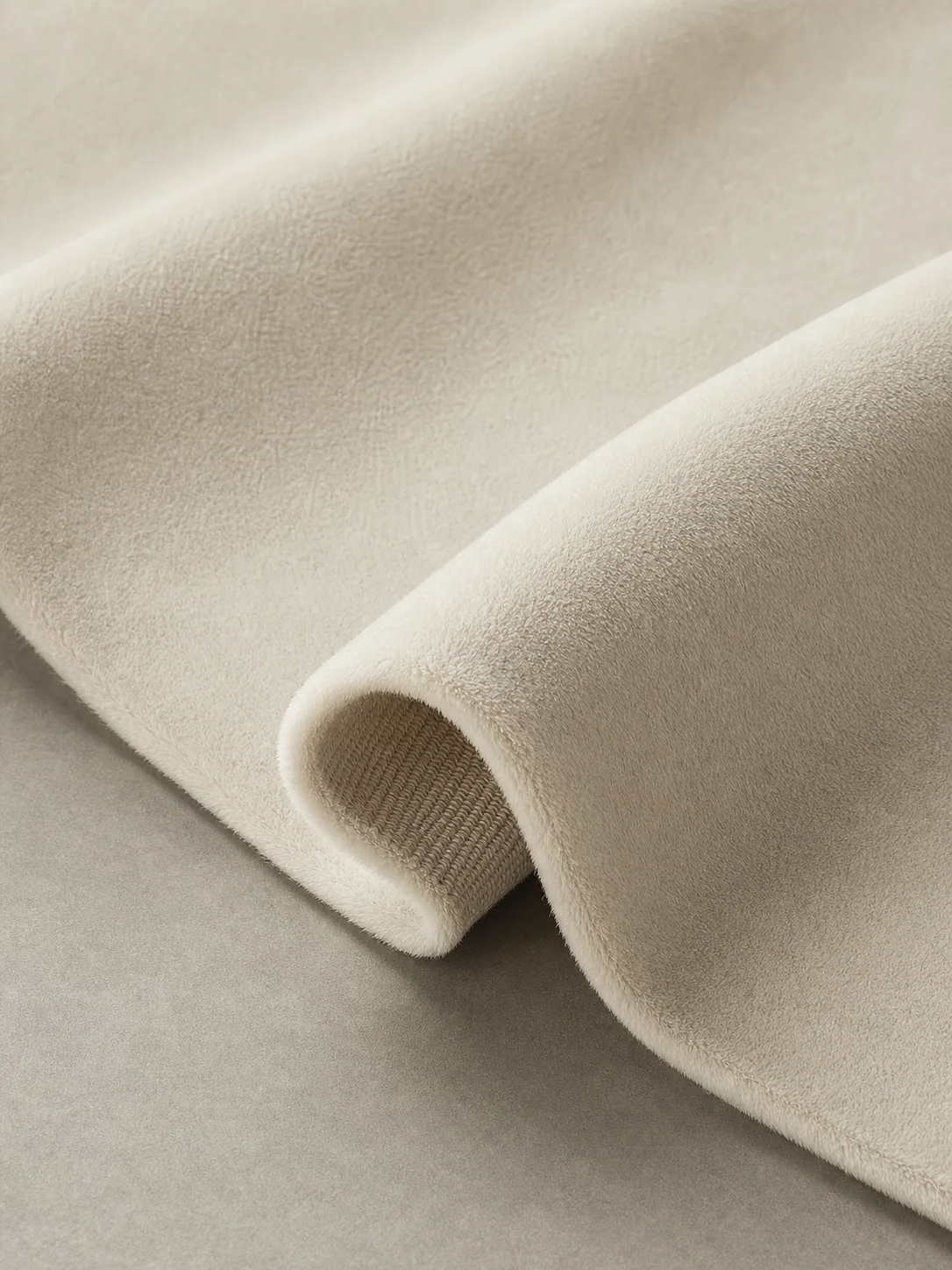 Crystal Velboa fabric shown in a soft fold